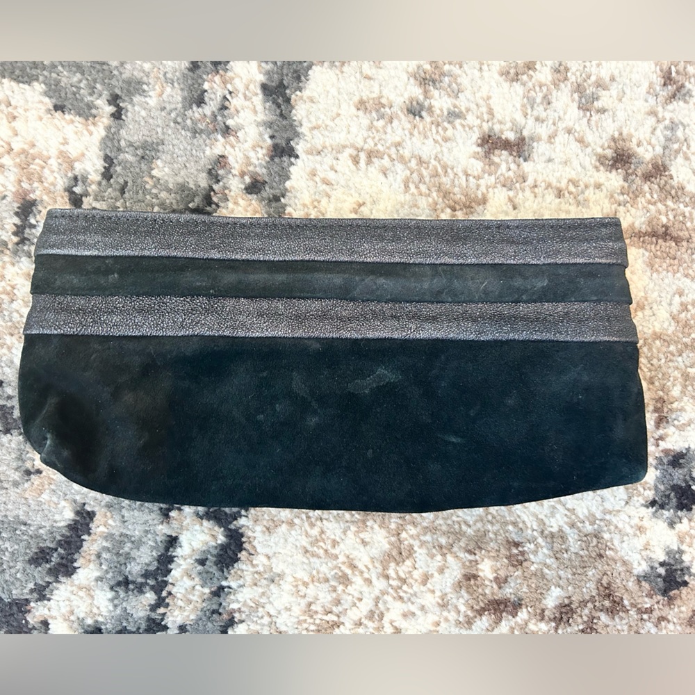 Black Lauren Merkin Magnetic Clutch